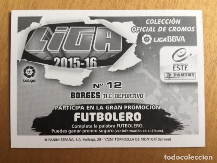 Cromos de f&uacute;tbol: Este 15-16 Borges nunca pegado - Foto 2