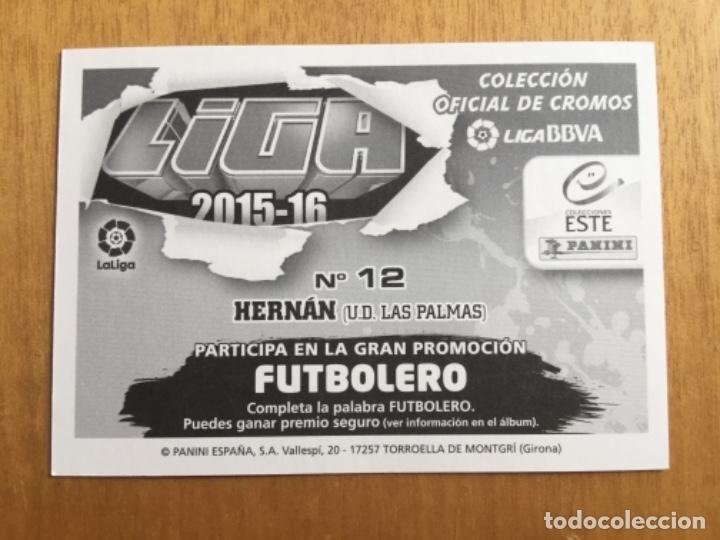 Cromos de f&uacute;tbol: Este 15-16 Hern&aacute;n nunca pegado - Foto 2