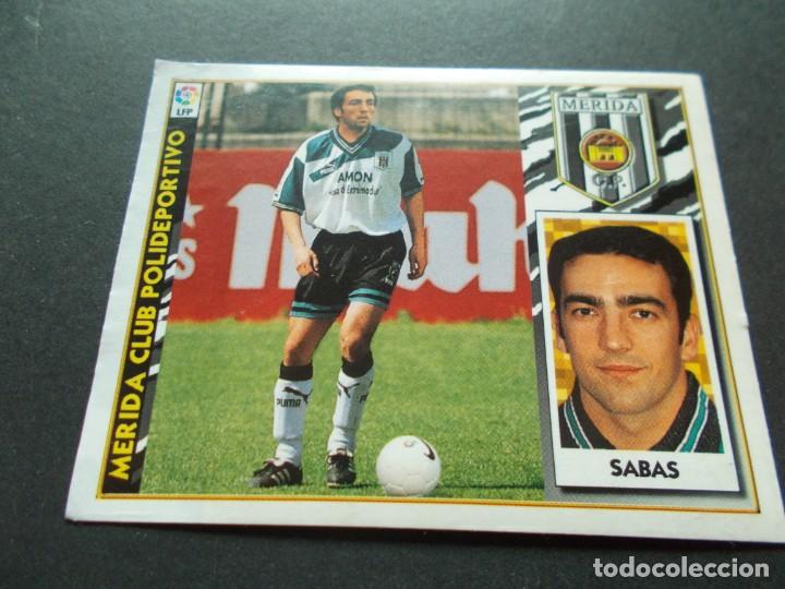 Cromos de f&uacute;tbol: ESTE 97-98  COLOCA  SABAS  MERIDA  VENTANILLA - Foto 1
