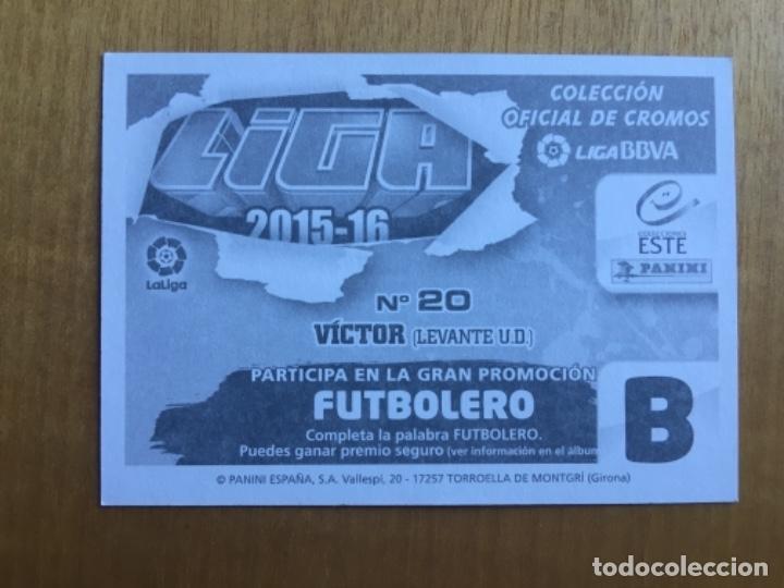 Cromos de f&uacute;tbol: Este 15-16 V&iacute;ctor nunca pegado - Foto 2
