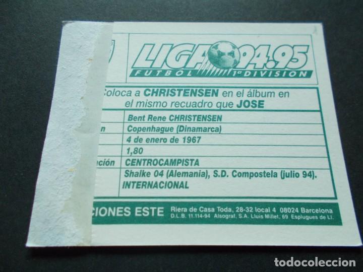 Cromos de f&uacute;tbol: ESTE 94-95  COLOCA  CHRISTIANSEN  COMPOSTELA  VENTANILLA - Foto 2