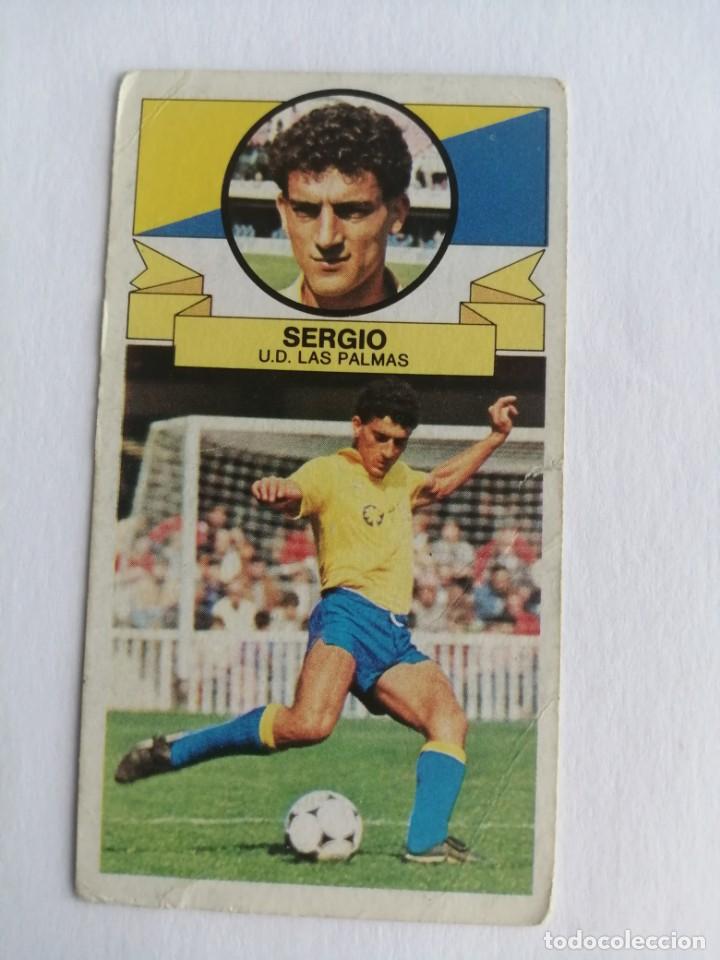 Cromos de f&uacute;tbol: Este 85 86 sergio de las palmas nunca pegado - Foto 1