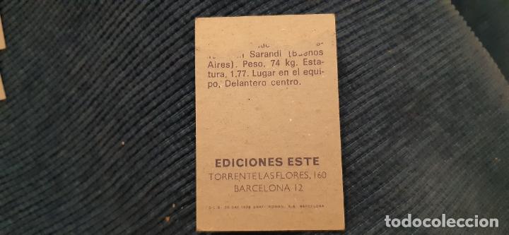 Cromos de f&uacute;tbol: 74 75 ESTE AT. MADRID GARATE - Foto 2
