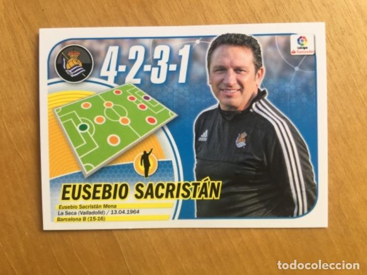 Cromos de f&uacute;tbol: Este 16-17 Eusebio logo Santander sin pegar - Foto 1