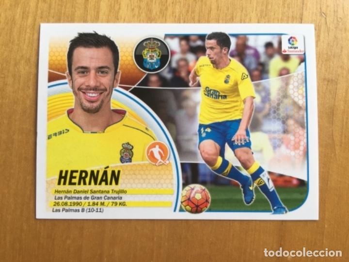 Cromos de f&uacute;tbol: Este 16-17 Hern&aacute;n logo Santander sin pegar - Foto 1