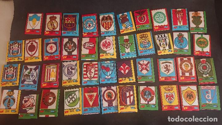 Cromos de F&uacute;tbol: 43 CROMOS ESCUDOS FUTBOL DE CROPAN - DE CRECS , SON DE CARTON, LEER ATENTAMENTE LA DESCRIPCION