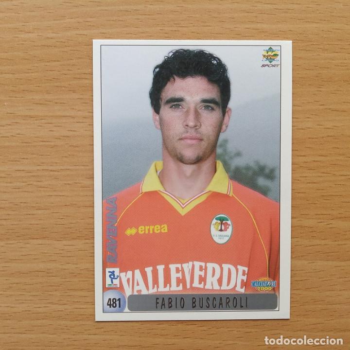 Fu&szlig;ball-Sticker: 481 BUSCAROLI / POLESEL - RAVENNA MUNDICROMO CALCIATORI 2000 1999 ITALIA 99 00