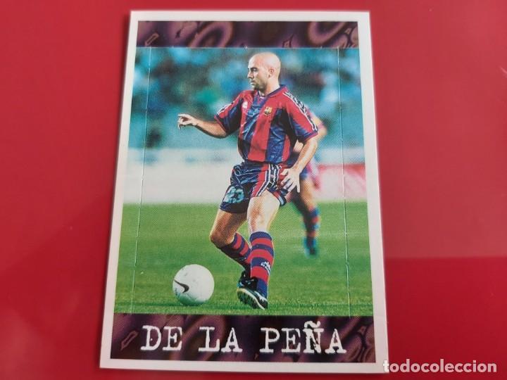Figurine di Calcio: LIGA 1997 1998 97 98 CROMOS FUTBOL PANINI POP UPS DE LA PE&Ntilde;A-BARCA-TRASERA CON CHECH LIST- SIN PEGAR