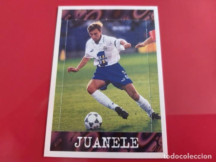 Cromos de Futebol: LIGA 1997 1998 97 98 CROMOS FUTBOL PANINI POP UPS JUANELE-TENERIFE-TRASERA SIN  CHECH LIST-SIN PEGAR
