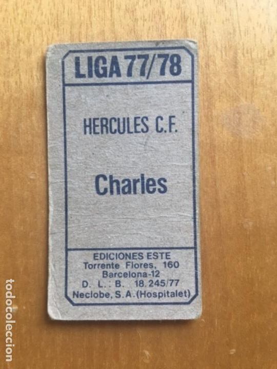 Cromos de f&uacute;tbol: Este 77-78 Charles sin pegar - Foto 2