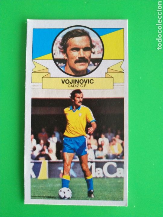 Figurine di Calcio: Cromo baja versi&oacute;n dif&iacute;cil Vojinovic liga este 85 86 1985 1986