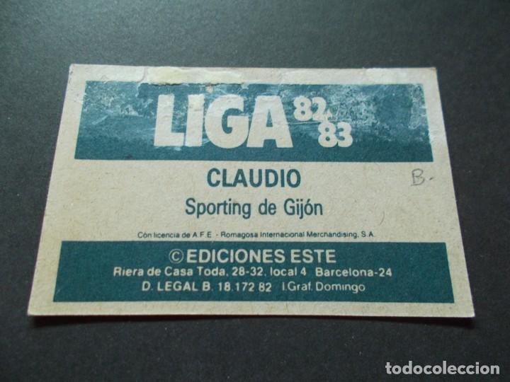 Cromos de f&uacute;tbol: ESTE 82-83 BAJA CLAUDIO SPORTING RECUPERADO - Foto 2