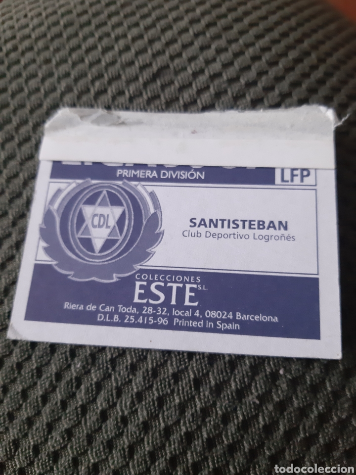 Cromos de f&uacute;tbol: SANTIESTEBAN LOGRO&Ntilde;ES EDICIONES ESTE 96 97 - Foto 2