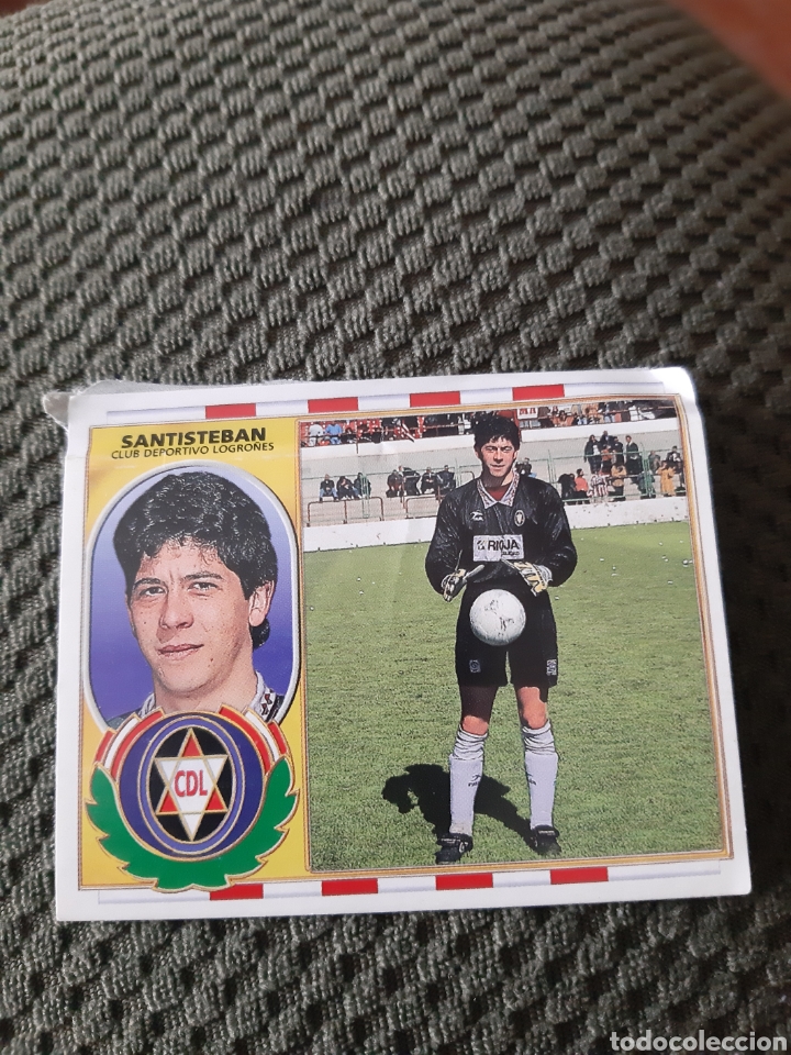 Cromos de f&uacute;tbol: SANTIESTEBAN LOGRO&Ntilde;ES EDICIONES ESTE 96 97 - Foto 1