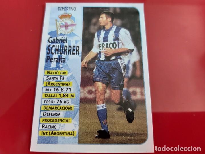 Football Stickers: LIGA 1998 1999 98 99 CROMOS FUTBOL PANINI N&ordm;224a SCHURRER(COLOCA) DEPORTIVO DE LA CORU&Ntilde;A LEER DENTRO