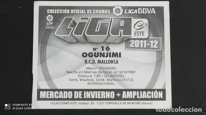 Cromos de f&uacute;tbol: MERCADO INVIERNO 16 OGUNJIMI MALLORCA ESTE 11 12 2011 2012 - Foto 2