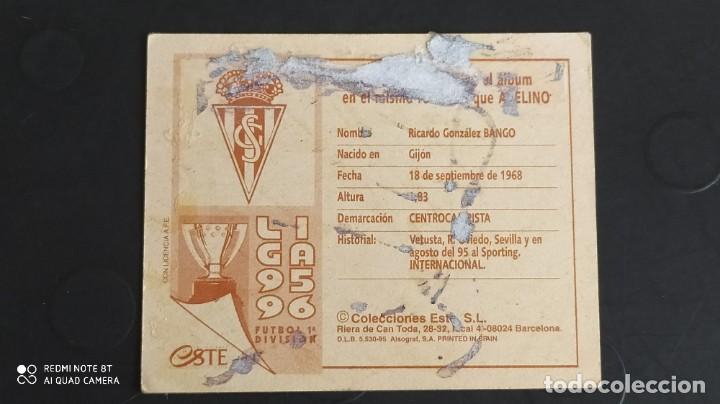 Cromos de f&uacute;tbol: COLOCA BANGO GIJON 95 96 1995 1996 - Foto 2