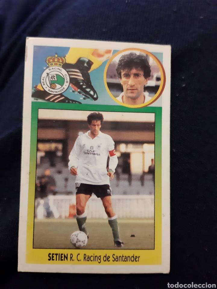 Cromos de f&uacute;tbol: EDICIONES ESTE 93 94 CART&Oacute;N RACING SANTANDER SETIEN - Foto 1