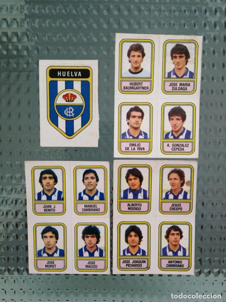 Fu&szlig;ball-Sticker: RECREATIVO DE HUELVA - FUTBOL 82 de PANINI - Equipo completo - Liga 81/82 1981/82 Segunda Divisi&oacute;n