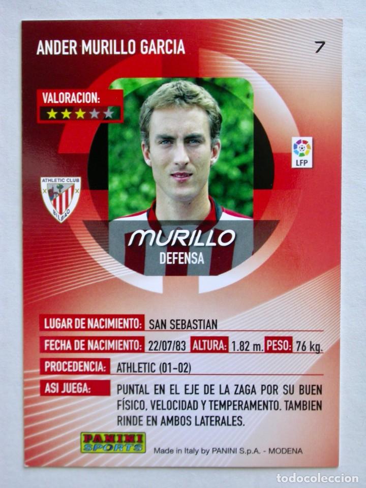 Cromos de f&uacute;tbol: 7 MURILLO DEL ATHLETIC DE MEGACRACKS 2006-2007 DE PANINI - Foto 2