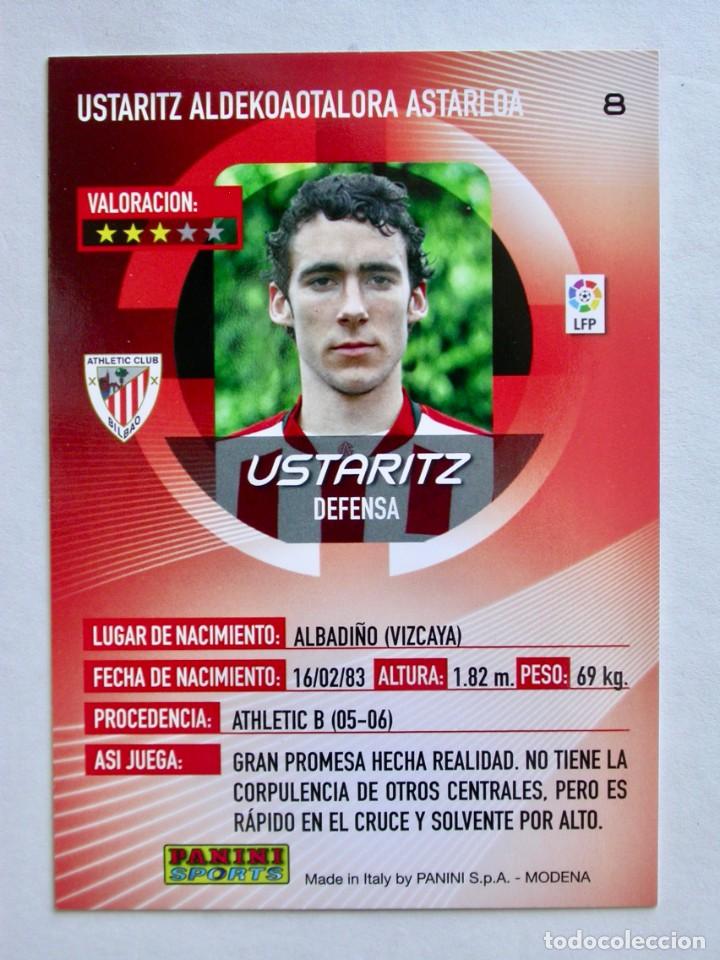 Cromos de f&uacute;tbol: 8 USTARITZ DEL ATHLETIC DE MEGACRACKS 2006-2007 DE PANINI - Foto 2