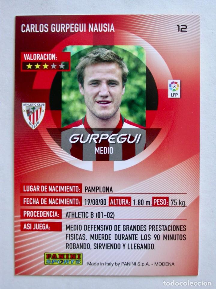 Cromos de f&uacute;tbol: 12 GURPEGUI DEL ATHLETIC DE MEGACRACKS 2006-2007 DE PANINI - Foto 2