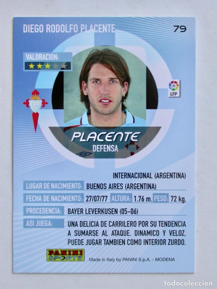 Cromos de f&uacute;tbol: 79 PLACENTE DEL CELTA DE MEGACRACKS DEL 2006-2007 DE PANINI - Foto 2