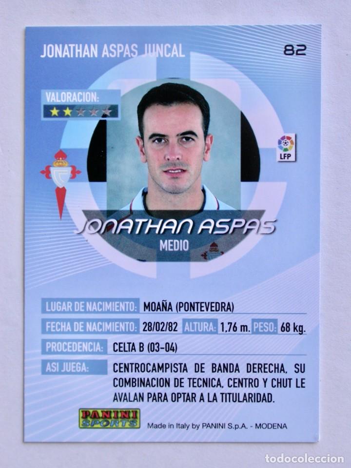 Cromos de f&uacute;tbol: 82 JONATHAN ASPAS DEL CELTA DE MEGACRACKS DEL 2006-2007 DE PANINI - Foto 2