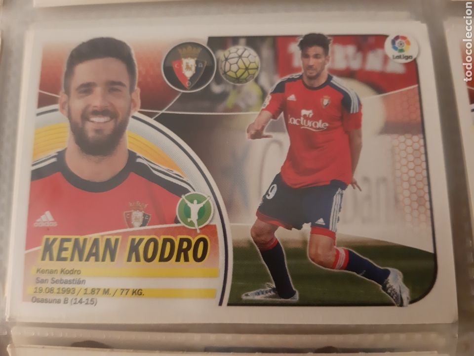 Cromos de f&uacute;tbol: EDICIONES ESTE PANINI 2016 2017 OSASUNA KENAN KODRO - Foto 1