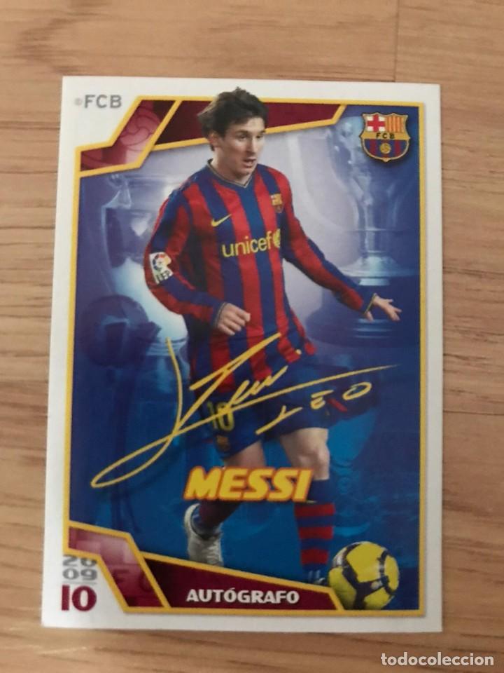 Cromos de F&uacute;tbol: Cromo Messi N&ordm; 96 El Bar&ccedil;a de las seis copas 2009-2010