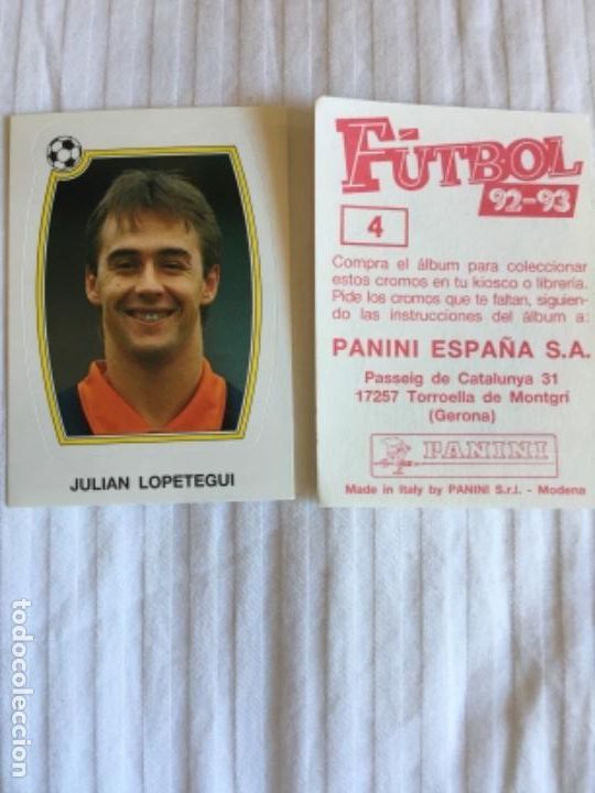 Fu&szlig;ball-Sticker: F&uacute;tbol 92 93 panini pregunta tus a 1,5 &euro; unidad nuevos