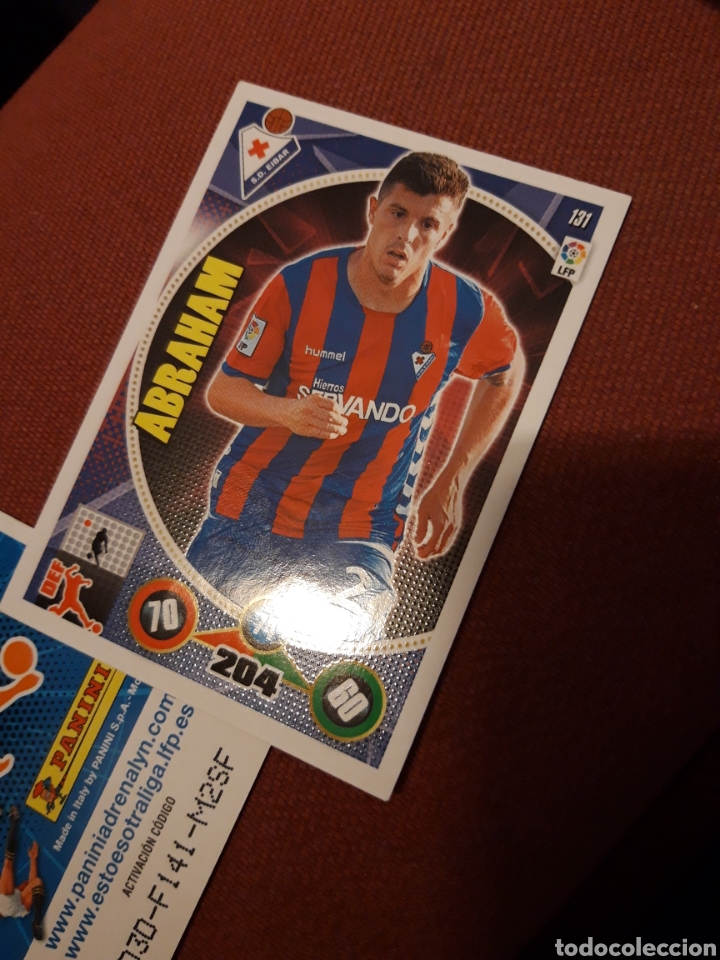 Cromos de f&uacute;tbol: Abraham 131 Eibar ADRENALYN 2014 2015 14 15 - Foto 1
