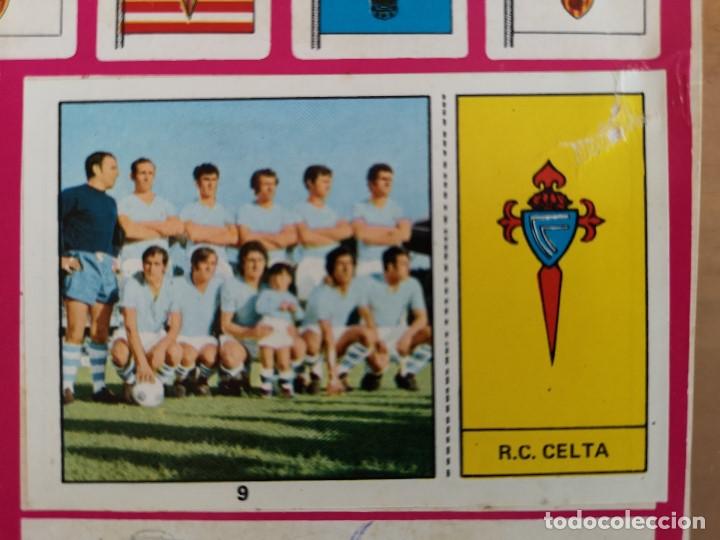 Cromos de F&uacute;tbol: CROMO FUTBOL POSTER CENTRAL EDICS FHER LIGA 73 74 1973 1974 NUMERO 9 CELTA VIGO PONTEVEDRA GALICIA