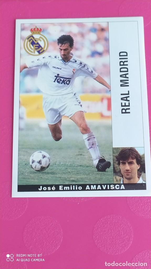 Figurine di Calcio: AMAVISCA REAL MADRID PANINI 95 96 1995 1996 NUEVO