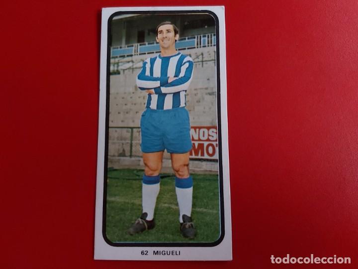 Cartes &agrave; collectionner de Football: CAMPEONATOS NACIONALES FUTBOL 1973-1974 CROMO N&ordm;62 MIGUELI-MALAGA RUIZ ROMERO