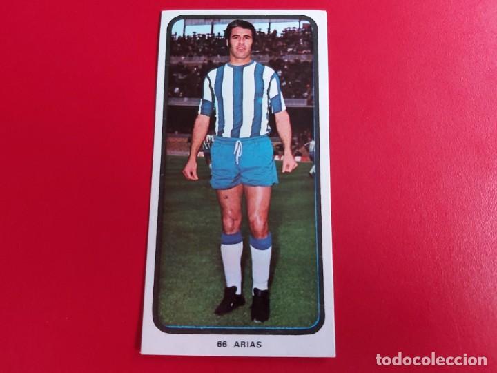 Fu&szlig;ball-Sticker: CAMPEONATOS NACIONALES FUTBOL 1973-1974 CROMO N&ordm;66 ARIAS-MALAGA RUIZ ROMERO