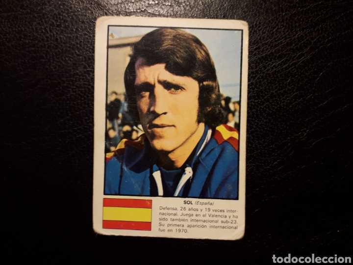 Cromos de f&uacute;tbol: SOL ESPA&Ntilde;A ASES DEL X MUNDIAL DE F&Uacute;TBOL ALEMANIA 74. FHER DISGRA. SIN PEGAR. VER FOTOS