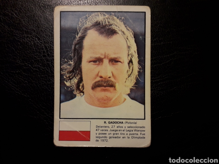 Cromos de f&uacute;tbol: GADOCHA POLONIA ASES DEL X MUNDIAL DE F&Uacute;TBOL ALEMANIA 74. FHER DISGRA. SIN PEGAR. VER FOTOS
