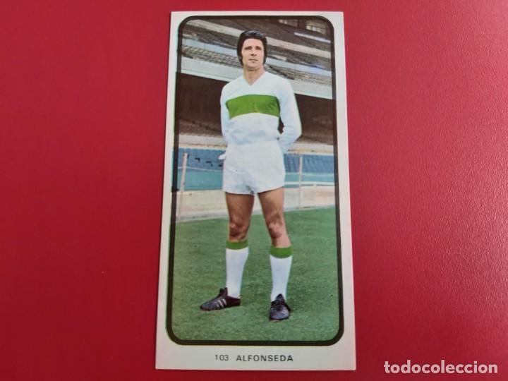 Football Stickers: CAMPEONATOS NACIONALES FUTBOL 1973-1974 CROMO N&ordm;103 ALFONSEDA-ELCHE RUIZ ROMERO