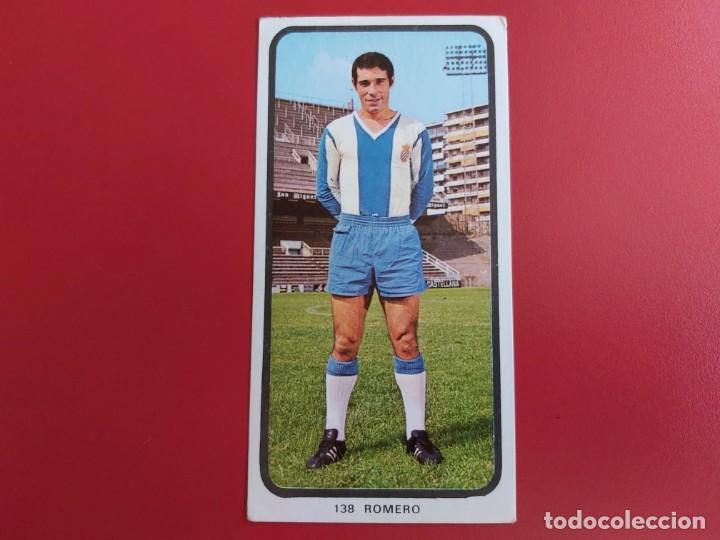Cartes &agrave; collectionner de Football: CAMPEONATOS NACIONALES FUTBOL 1973-1974 CROMO N&ordm;138 ROMERO-ESPA&Ntilde;OL RUIZ ROMERO