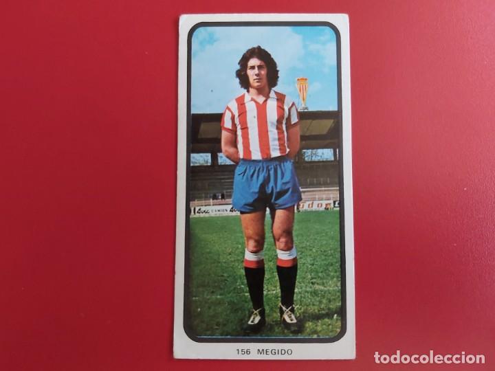 Football Stickers: CAMPEONATOS NACIONALES FUTBOL 1973-1974 CROMO N&ordm;156 MEGIDO-SPORTING DE GIJON RUIZ ROMERO