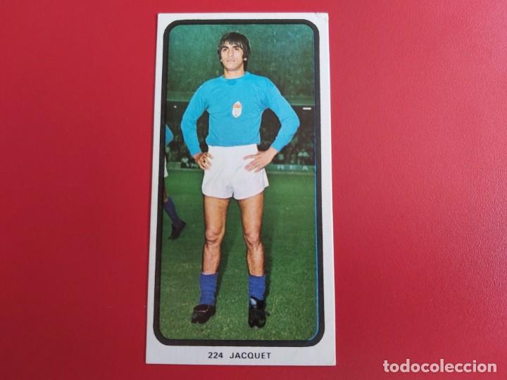 Cartes &agrave; collectionner de Football: CAMPEONATOS NACIONALES FUTBOL 1973-1974 N&ordm;224 JACQUET-OVIEDO RUIZ ROMERO TRASERA VALE