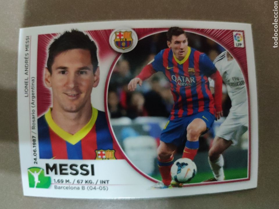 Cromos de f&uacute;tbol: Messi este 14-15 - Foto 1