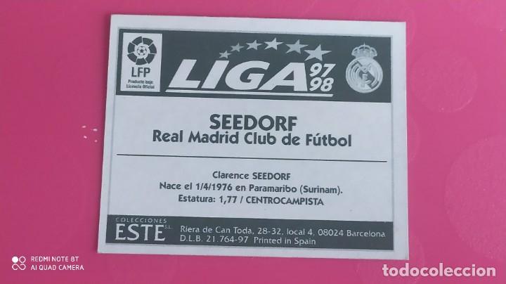 CLARENCE SEEDORF #16 REAL MADRID 1997/98 CROMO MC MUNDICROMO LA LIGA 97/98