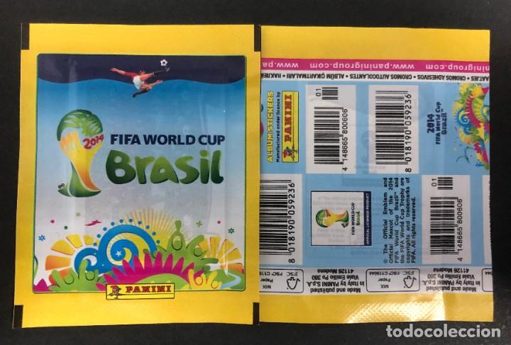 Cromos de F&uacute;tbol: SOBRE DE CROMOS SIN ABRIR MUNDIAL BRASIL 2014 14 VERSION EUROPA PANINI