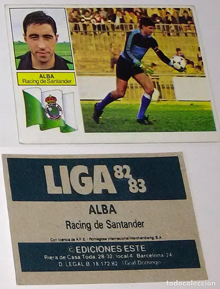 Cartes &agrave; collectionner de Football: LOTE CROMO DE FUTBOL LIGA 82-83 ED. ESTE - ALBA RACING DE SANTANDER