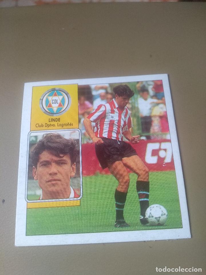 Cromos de f&uacute;tbol: ESTE 92-93 1992 1993 LINDE LOGRO&Ntilde;ES - Foto 1