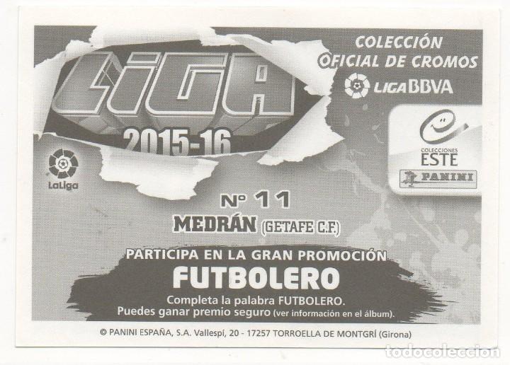 Cromos de f&uacute;tbol: ESTE 15-16 MEDR&Aacute;N. NUNCA PEGADO. - Foto 2