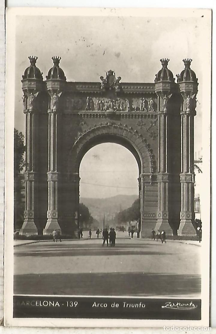 Cromos de f&uacute;tbol: BARCELONA ARCO DEL TRIUNFO ESCRITA - Foto 1