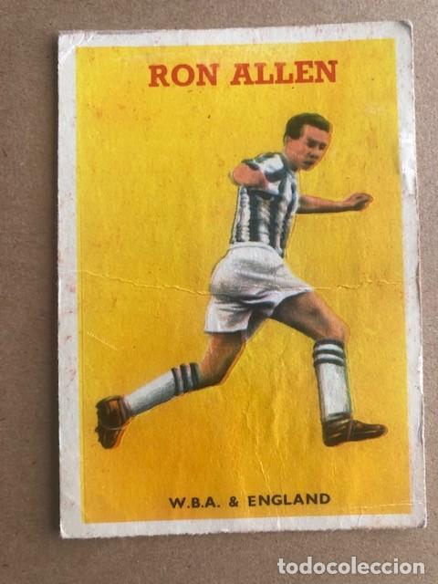Cromos de Futebol: FOOTBALL QUIZ A&Ntilde;OS 60 W.B.A. ENGLAND RON ALLEN 22 C1